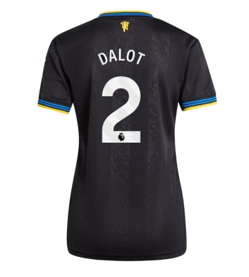 Manchester United Diogo Dalot #2 Tredjetrøje Dame 2025-26 Kortærmet